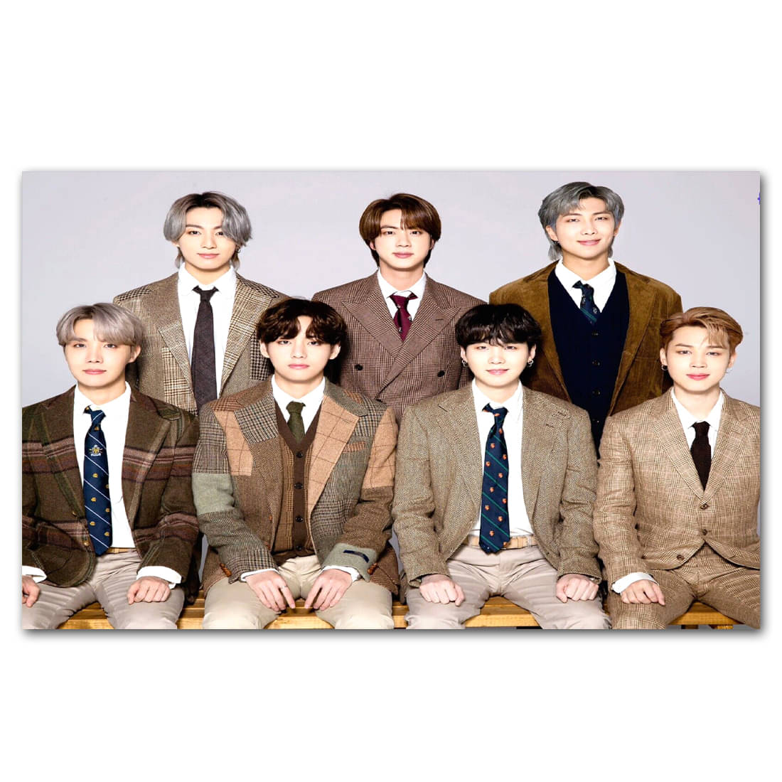     			Tatmods™ BTS Army Cute Boys Wall Poster For Home Decor Vinayl Sticker (13x19 inch)