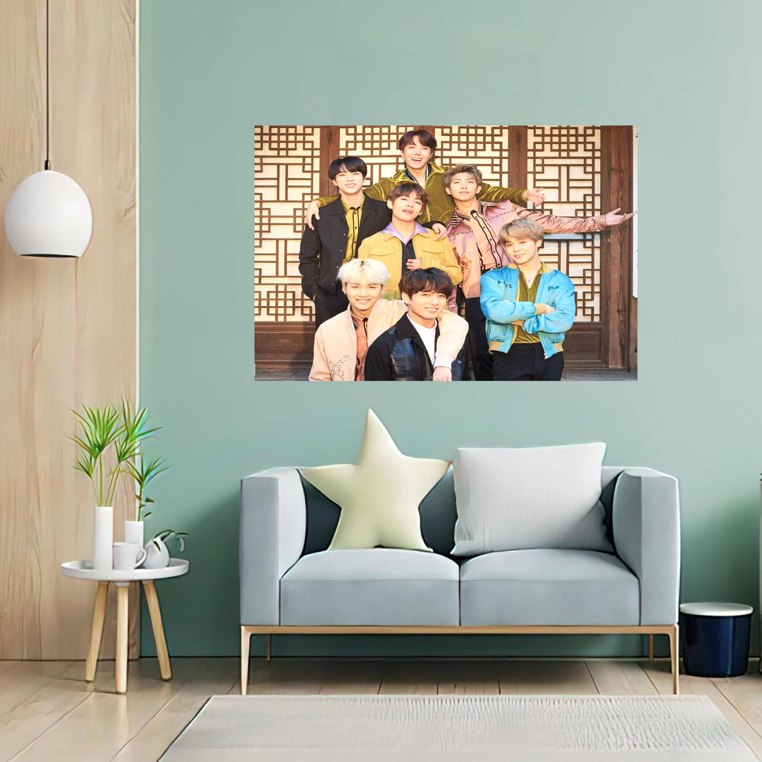     			Tatmods™ BTS Band Boy Wall Poster For Home Decor Vinayl Sticker (13x19 inch)