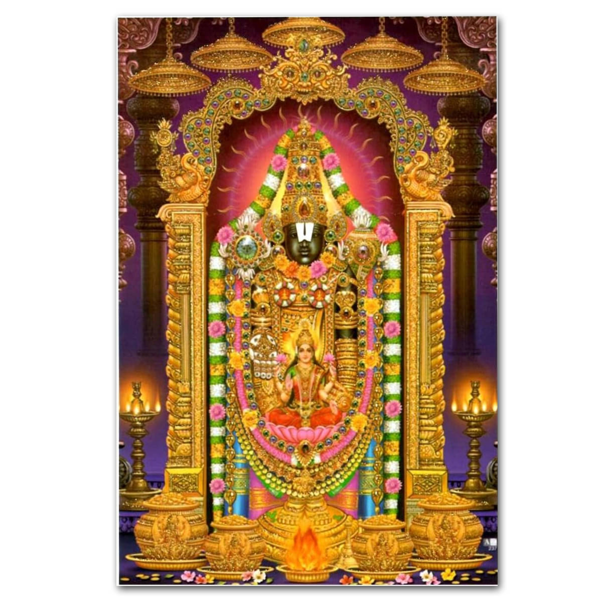     			Tatmods™ Krishna Mahabhart Wall Poster For Home Decor Vinayl Sticker (13x19 inch)