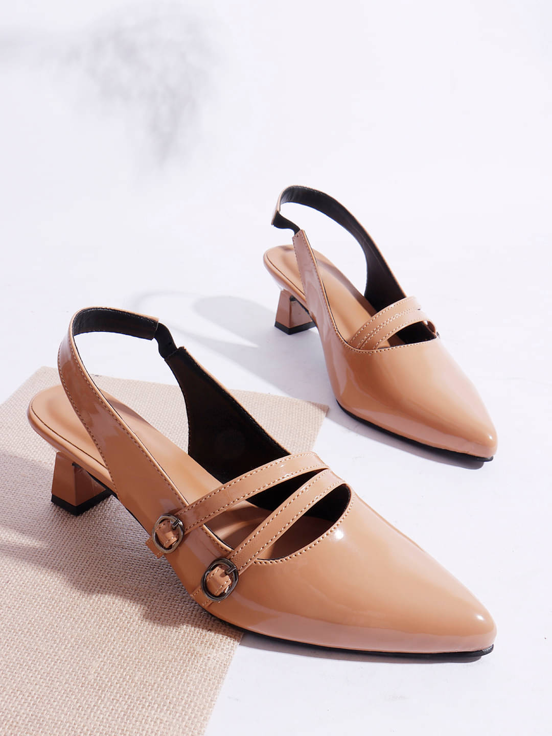     			Try me Tan Women's Sandal Heels