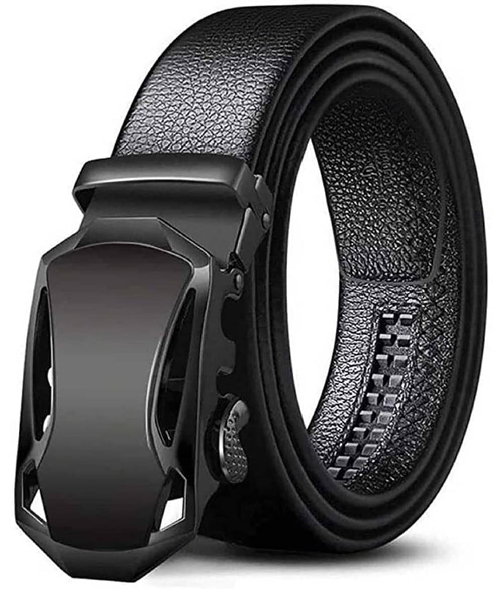 VAMEAR EXCLUSIVE - Black Leather Men's Casual Belt ( Pack of 1 )     			VAMEAR EXCLUSIVE - Black Leather Men's Casual Belt ( Pack of 1 )