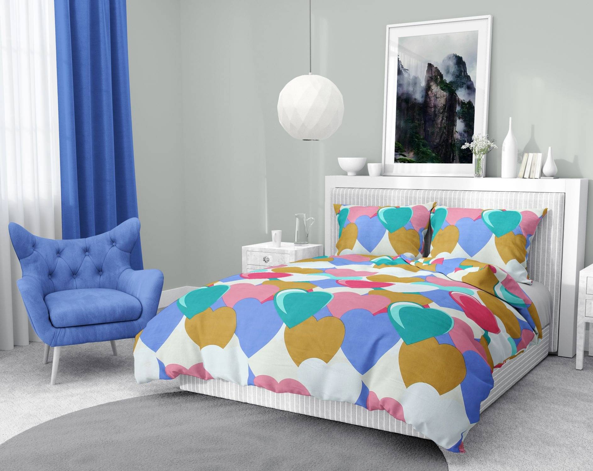 Valtellina Cotton 1 Double Bedsheet with 2 Pillow Covers ( Multicolor )     			Valtellina Cotton 1 Double Bedsheet with 2 Pillow Covers ( Multicolor )