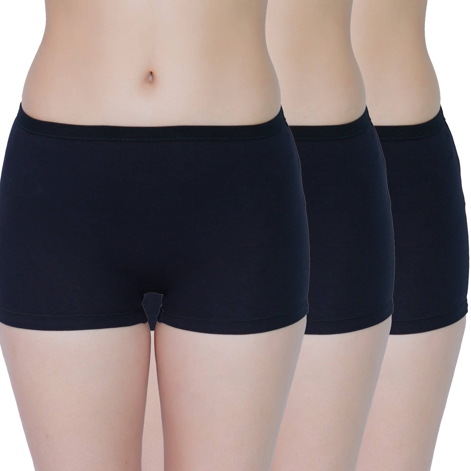 WOMCARE Cotton Lycra Briefs ( Black , Pack of 3 ) WOMCARE Cotton Lycra Briefs ( Black , Pack of 3 )