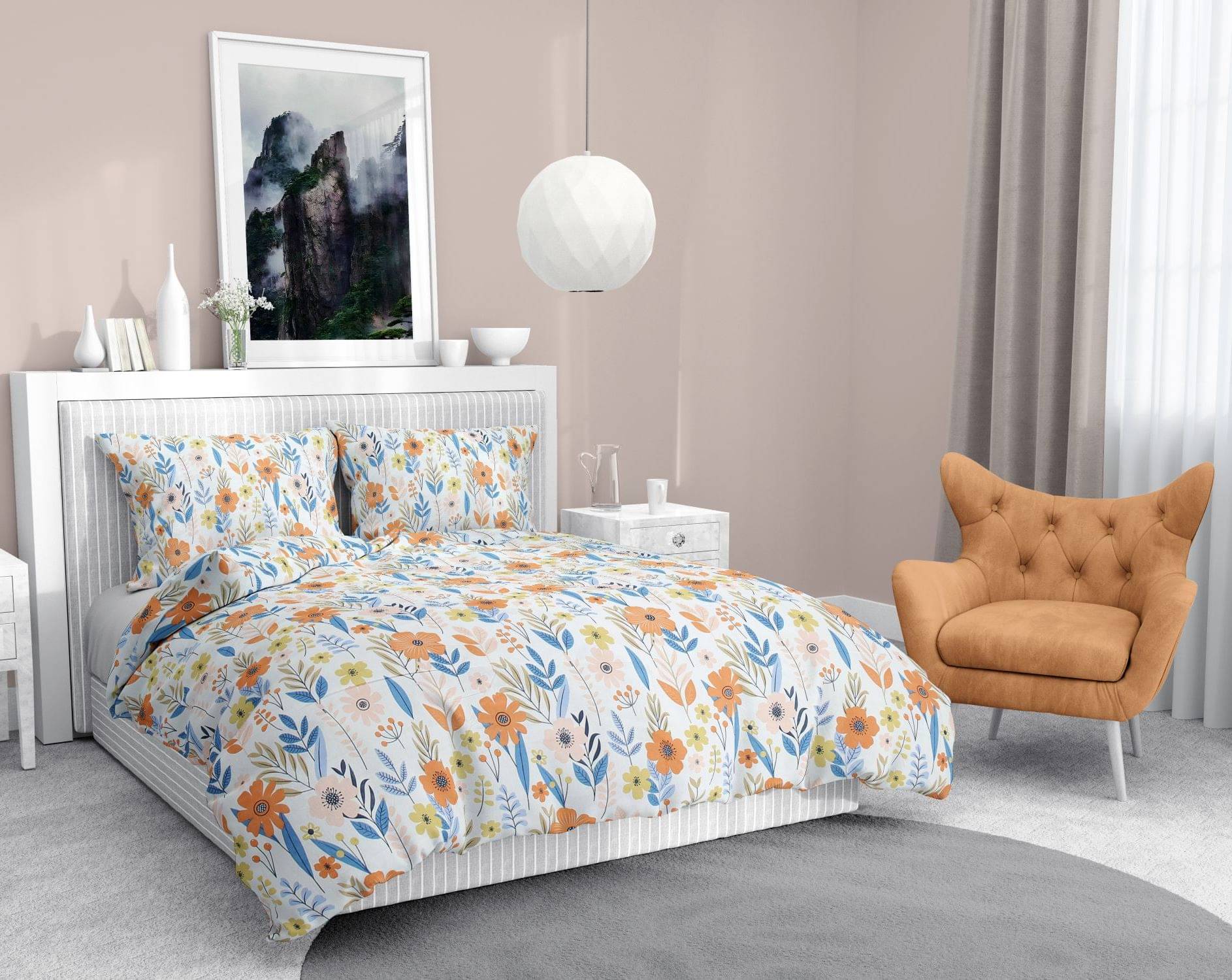 Welhouse India Cotton 1 Double Bedsheet with 2 Pillow Covers ( Multicolor )     			Welhouse India Cotton 1 Double Bedsheet with 2 Pillow Covers ( Multicolor )