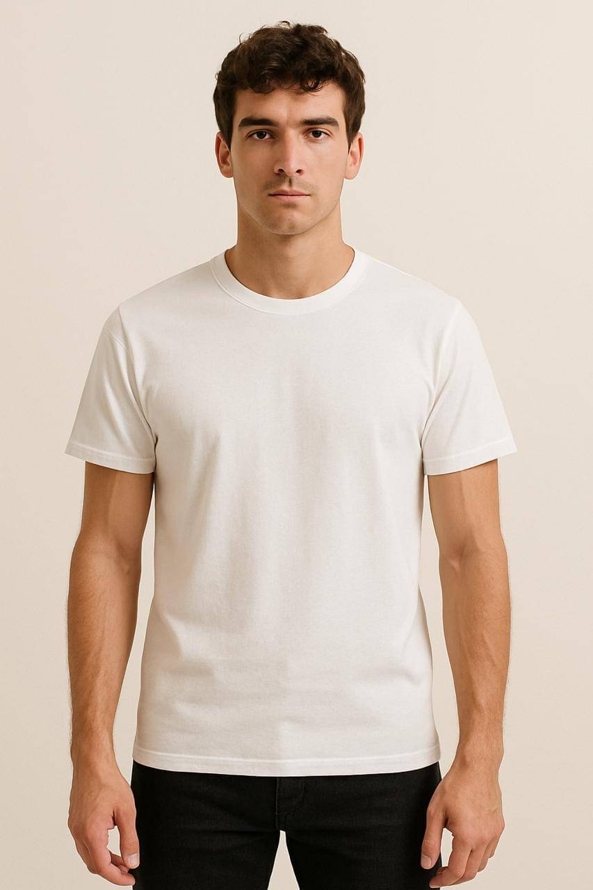 kanuors Hawk Men Cotton Blend Regular Fit Printed T-Shirt ( White )     			kanuors Hawk Men Cotton Blend Regular Fit Printed T-Shirt ( White )