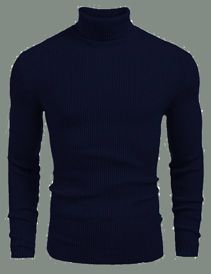 nikline Woollen High Neck Men's Sweatshirt - Navy ( Pack of 1 )     			nikline Woollen High Neck Men's Sweatshirt - Navy ( Pack of 1 )