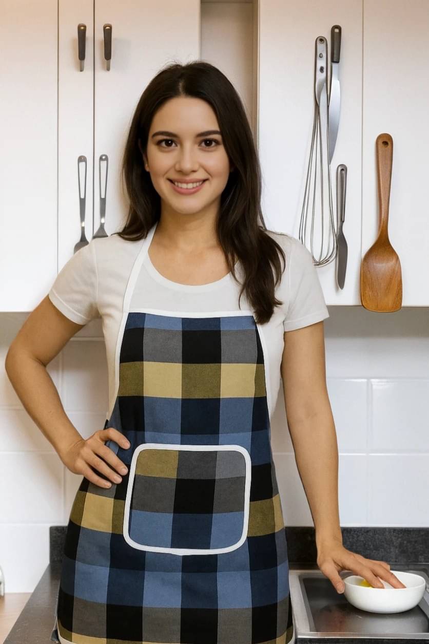 trendy Rabbit Cotton Printed Kitchen Apron with 1 Center Pocket ( Pack of 1 ) trendy Rabbit Cotton Printed Kitchen Apron with 1 Center Pocket ( Pack of 1 )