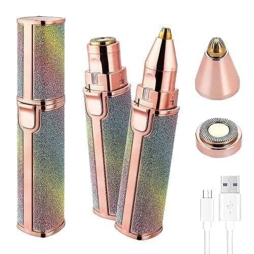     			2-in-1 Rechargeable Eyebrow Epilators For Women, Facial Hair Removal Eyebrow Tri Eyebrow Trimmer Multicolor Cordless Eyebrow Trimmer With 120 minutes Runtime