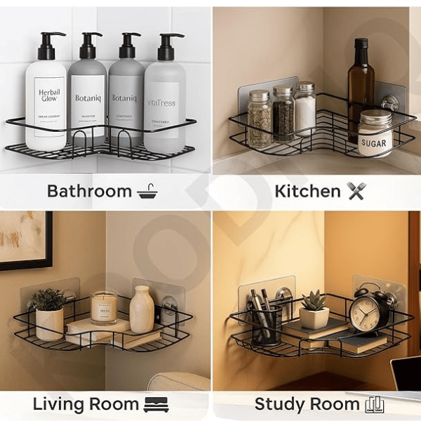 2 pis combo of the Self-Adhesive Metal Bathroom Corner Rack Storage Shelves Bathroom Shelf/Shelves Corner 2 pis combo of the Self-Adhesive Metal Bathroom Corner Rack Storage Shelves Bathroom Shelf/Shelves Corner