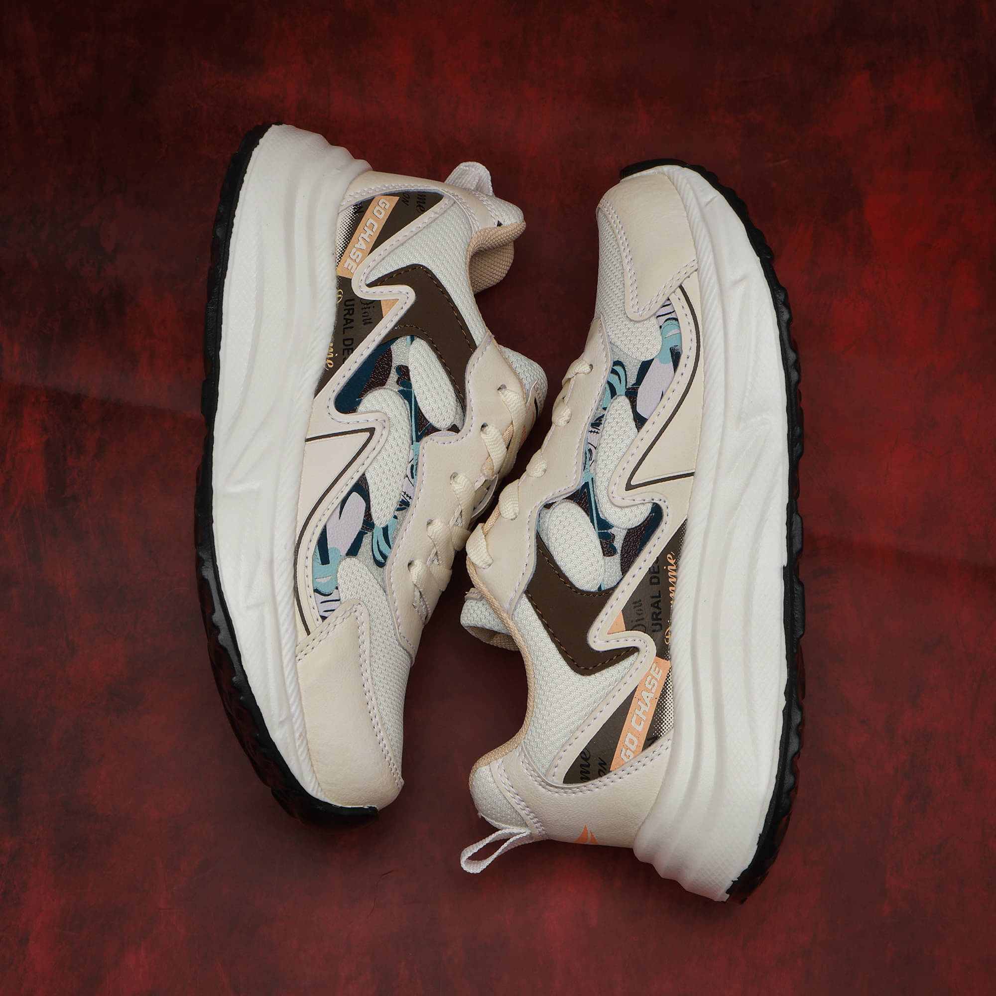     			ASIAN - Cream Boy's Running Shoes ( 1 Pair )