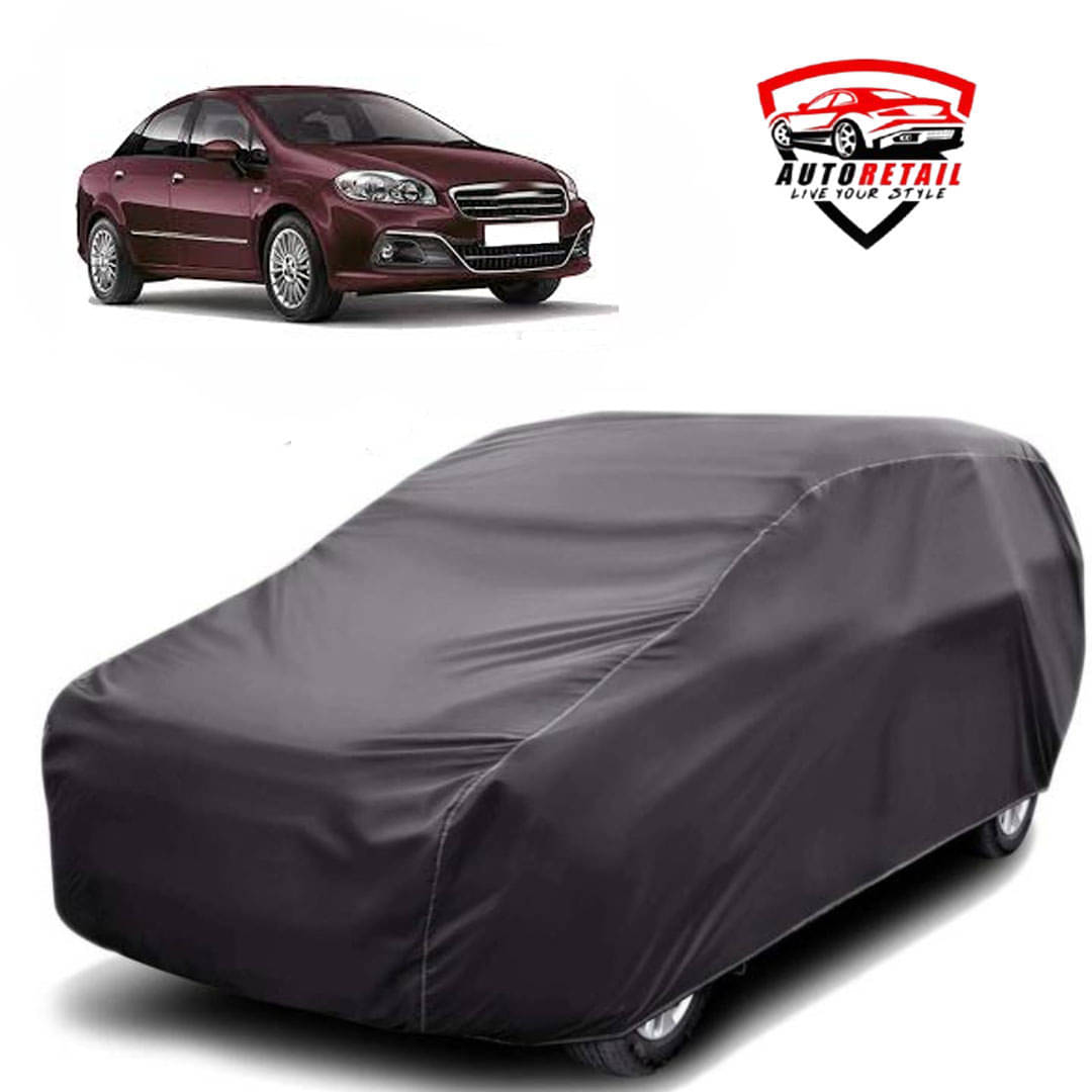     			AutoRetail Car Body Cover for Fiat Linea [2014-2015] Without Mirror Pocket ( Pack of 1 ) , Grey