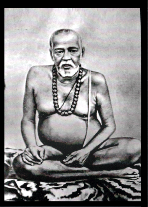     			BAMDEV BAMAKHYAPA Sparkled Laminated Photo 5 (Width) x 7 (Length) inch on Wooden Base With Back Support Mount