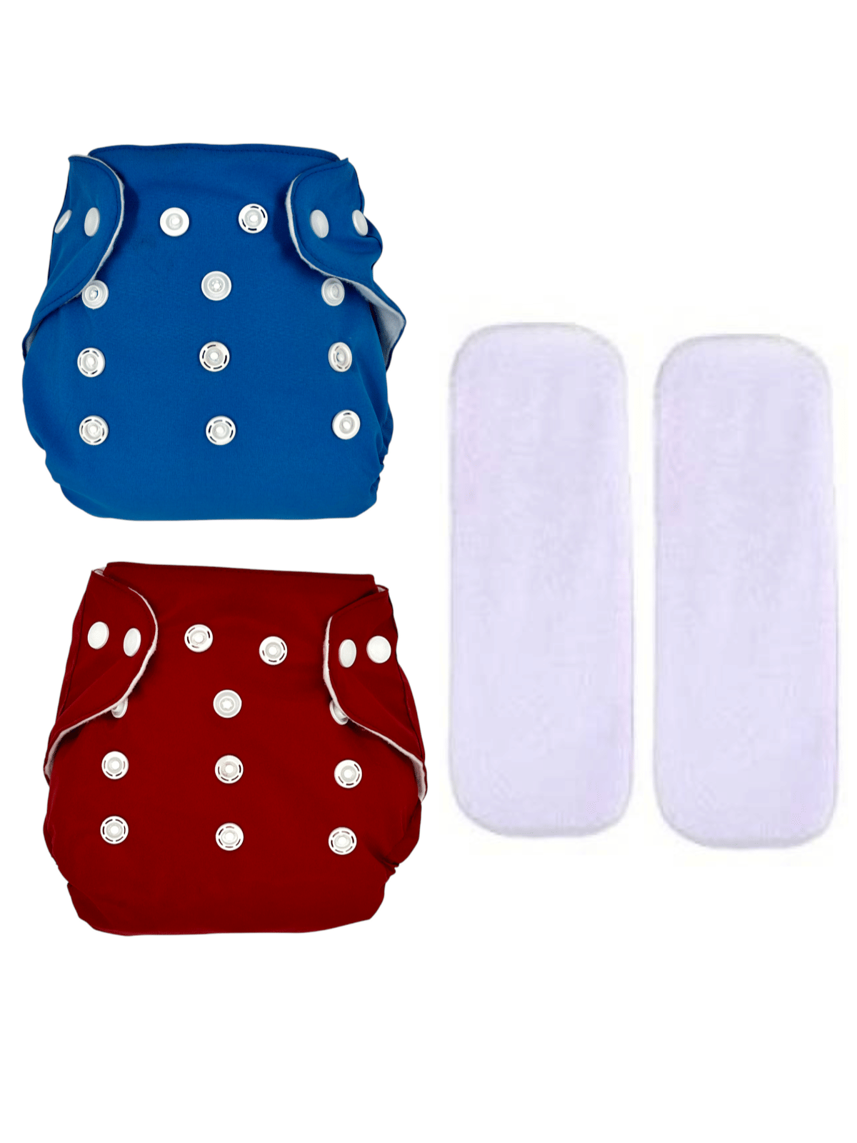     			BOM BOM Reusable Cloth Nappy With Insert ( Pack of 2 )