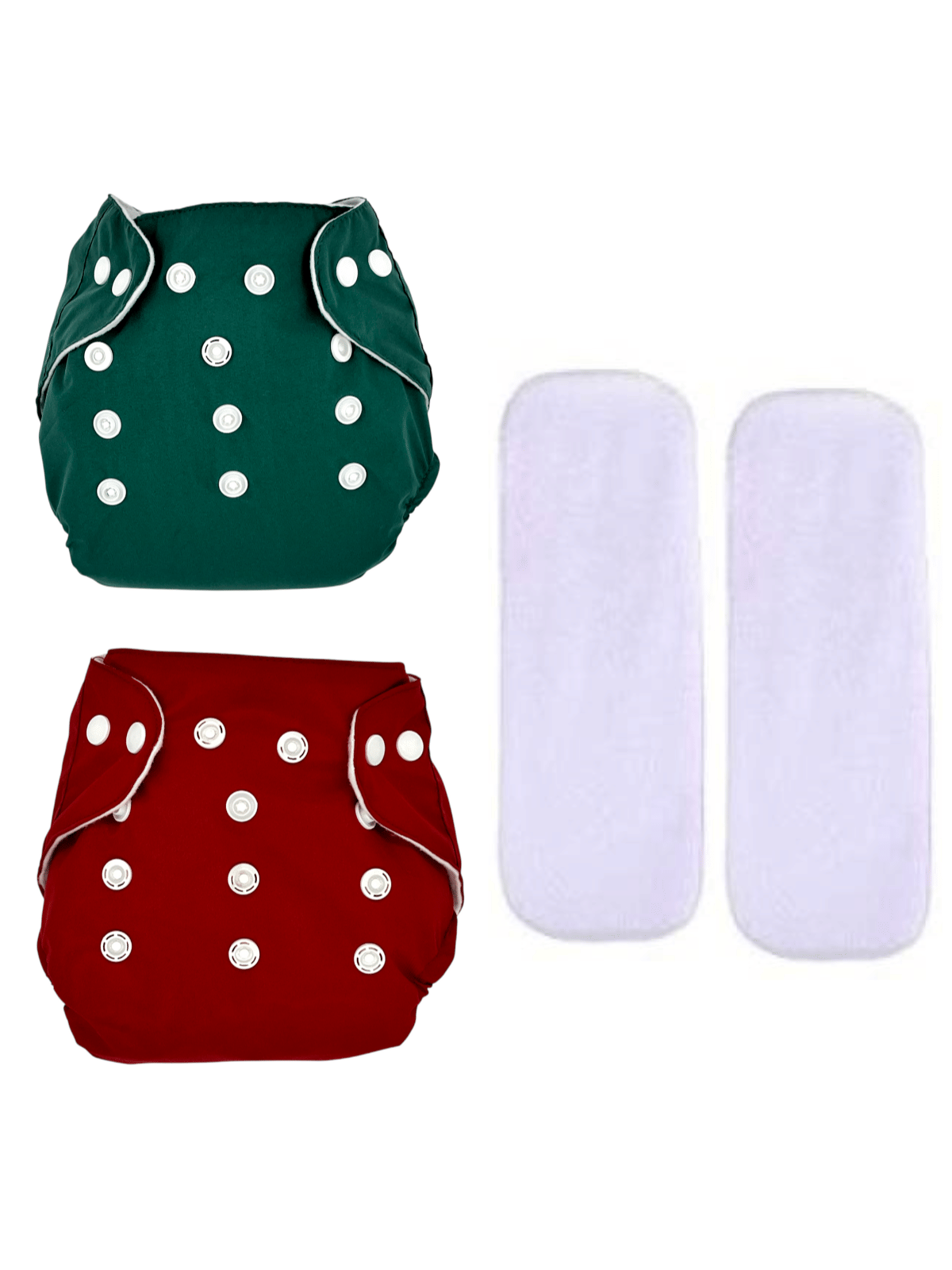 BOM BOM Reusable Cloth Nappy With Insert ( Pack of 2 ) BOM BOM Reusable Cloth Nappy With Insert ( Pack of 2 )