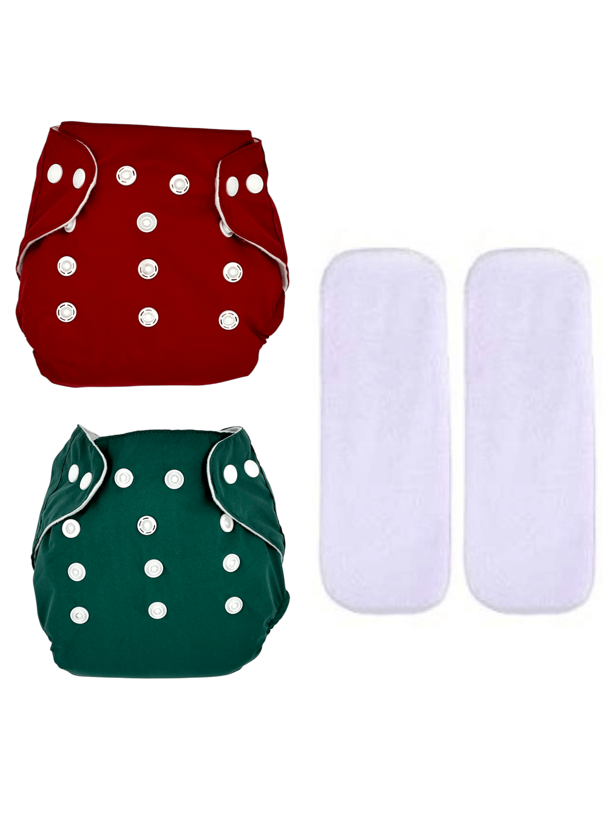     			BOM BOM Reusable Cloth Nappy With Insert ( Pack of 2 )
