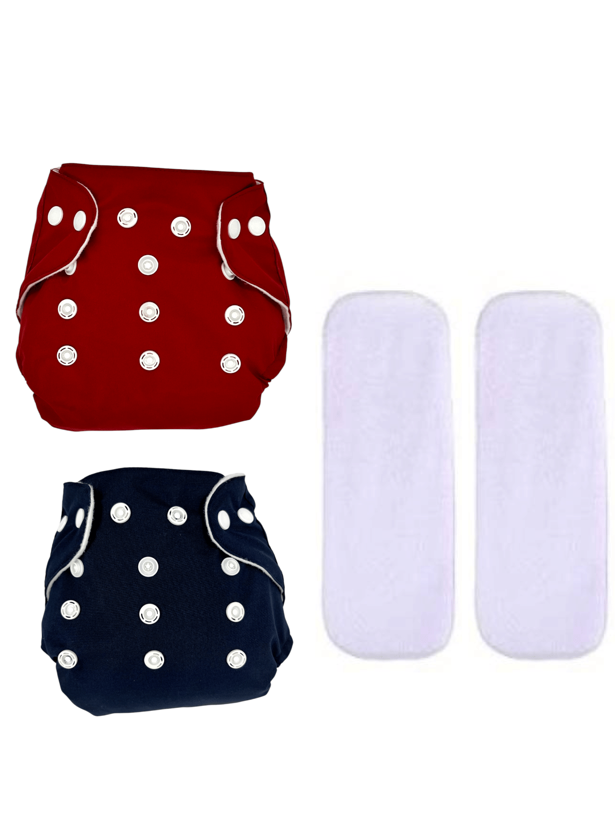 BOM BOM Reusable Cloth Nappy With Insert ( Pack of 2 ) BOM BOM Reusable Cloth Nappy With Insert ( Pack of 2 )