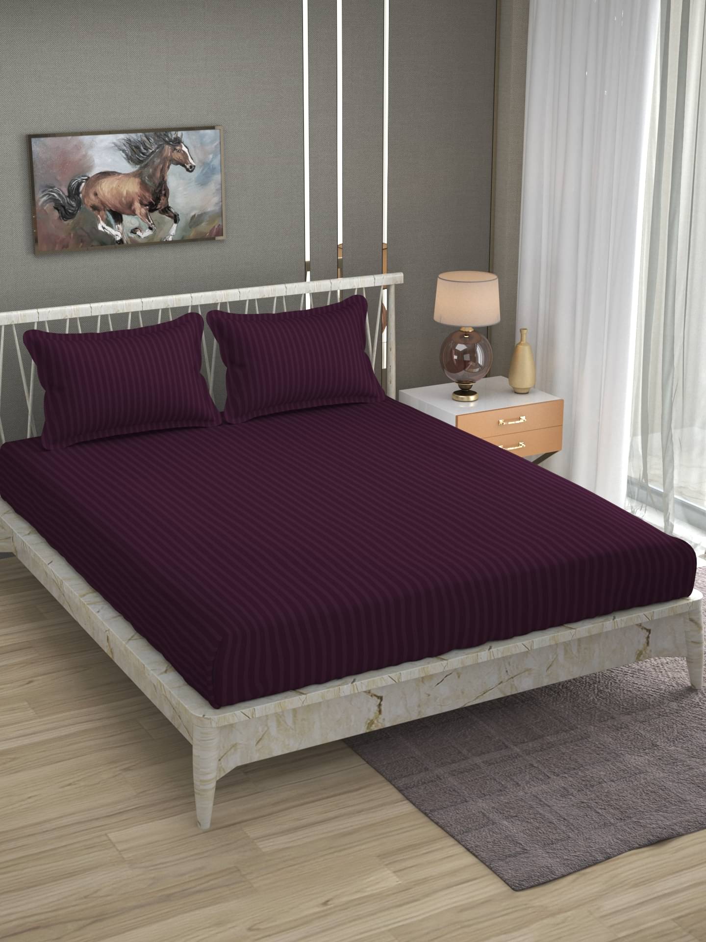 Bromwick Microfiber 1 Double Bedsheet with 2 Pillow Covers ( Maroon ) Bromwick Microfiber 1 Double Bedsheet with 2 Pillow Covers ( Maroon )