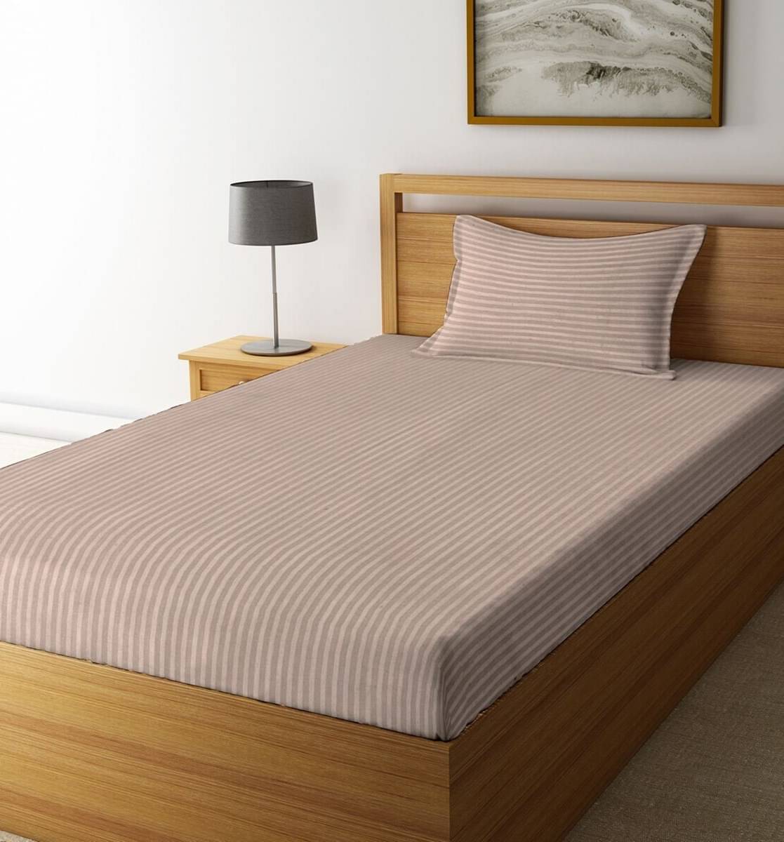 Bromwick Microfiber 1 Single Bedsheet with 1 Pillow Cover ( Brown ) Bromwick Microfiber 1 Single Bedsheet with 1 Pillow Cover ( Brown )