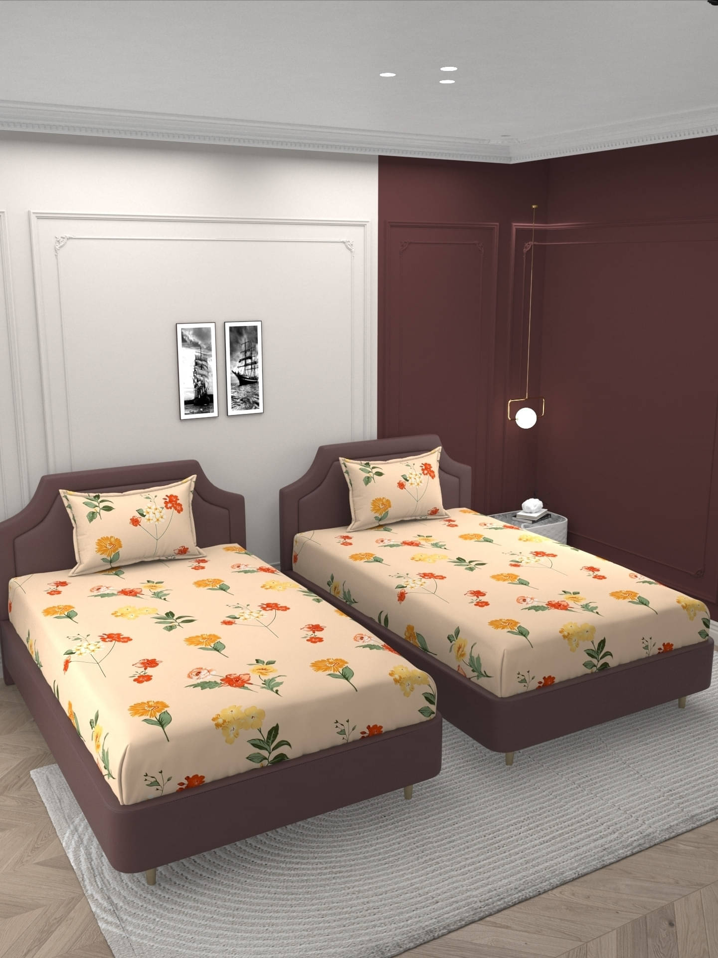 Bromwick Microfiber 1 Single Bedsheet with 1 Pillow Cover ( Multicolor ) Bromwick Microfiber 1 Single Bedsheet with 1 Pillow Cover ( Multicolor )
