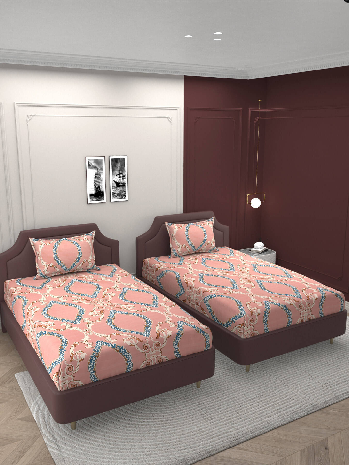 Bromwick Microfiber 1 Single Bedsheet with 1 Pillow Cover ( Multicolor ) Bromwick Microfiber 1 Single Bedsheet with 1 Pillow Cover ( Multicolor )