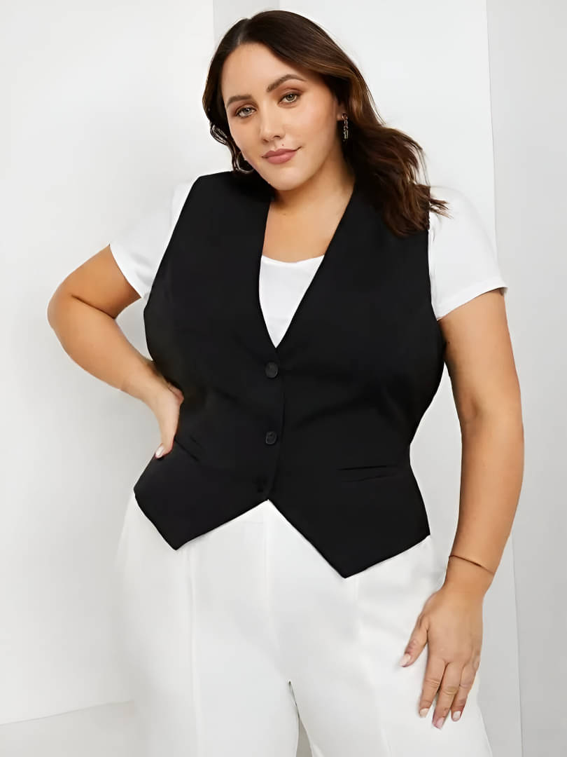 CADMON Women Cotton Solid Regular Shrug ( Black ) CADMON Women Cotton Solid Regular Shrug ( Black )