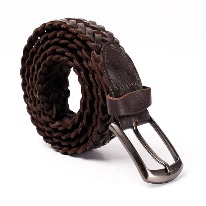     			CIMONI Leather Girls Braided Belt ( Pack of 1 )