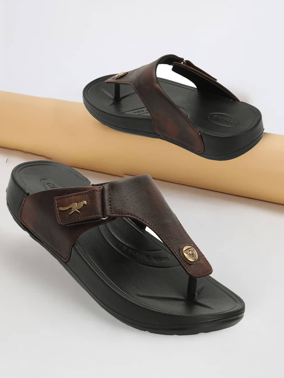 Clymb Brown Men's Daily Slipper
