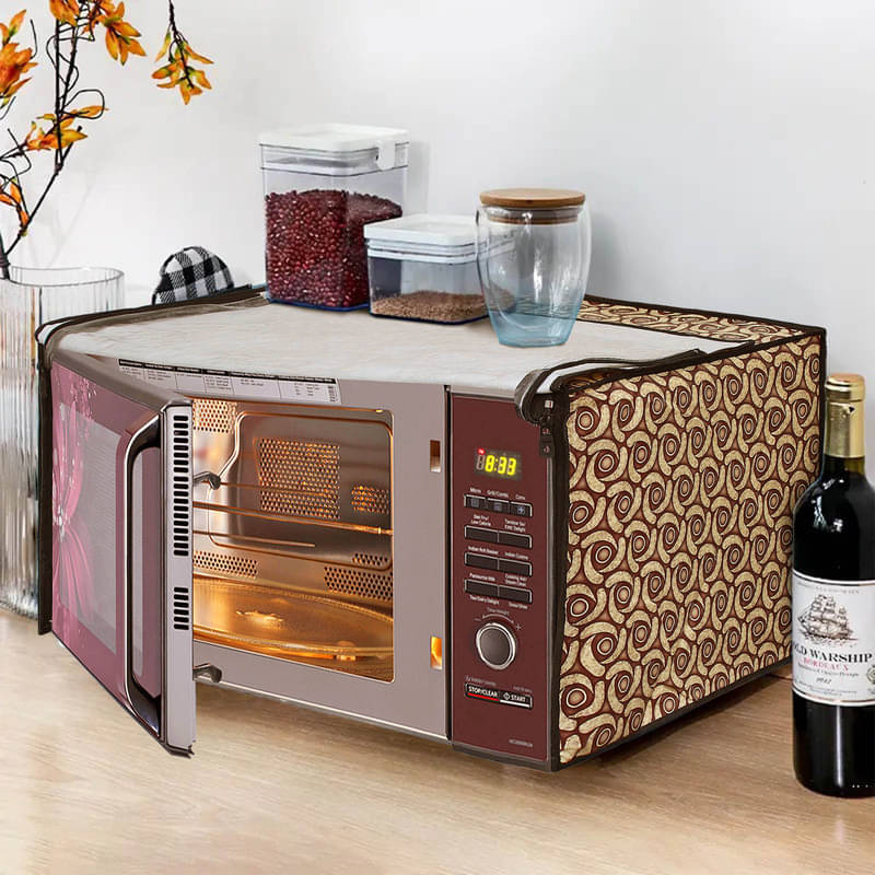 Dream Care Single PVC Brown Microwave Oven Cover - 20-22L Dream Care Single PVC Brown Microwave Oven Cover - 20-22L