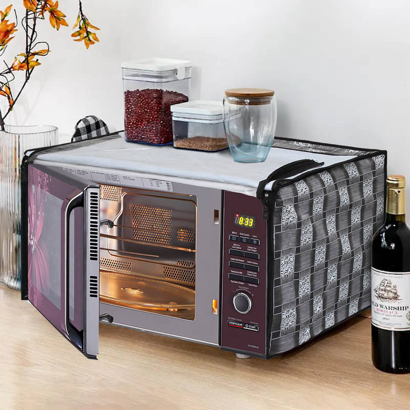     			Dream Care Single PVC Gray Microwave Oven Cover - 23-25L