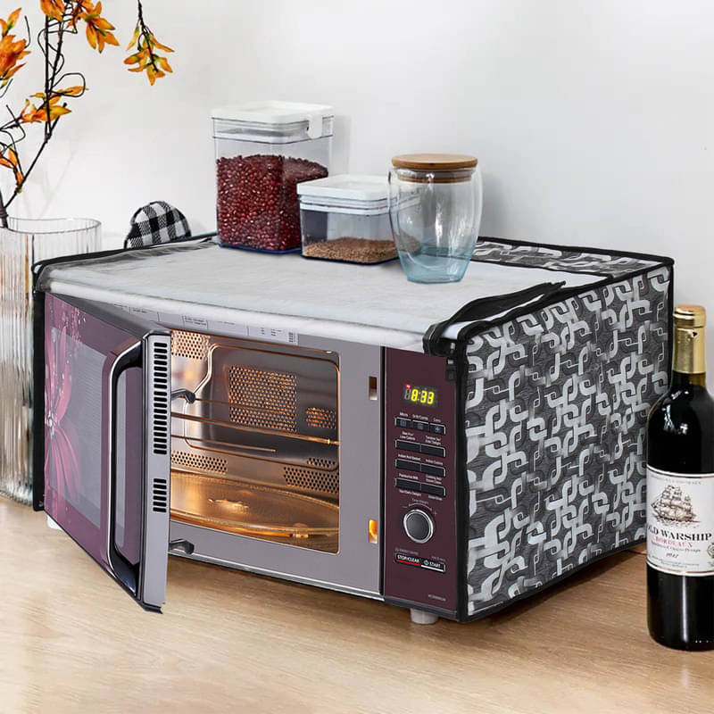 Dream Care Single PVC Silver Microwave Oven Cover - 23-25L     			Dream Care Single PVC Silver Microwave Oven Cover - 23-25L