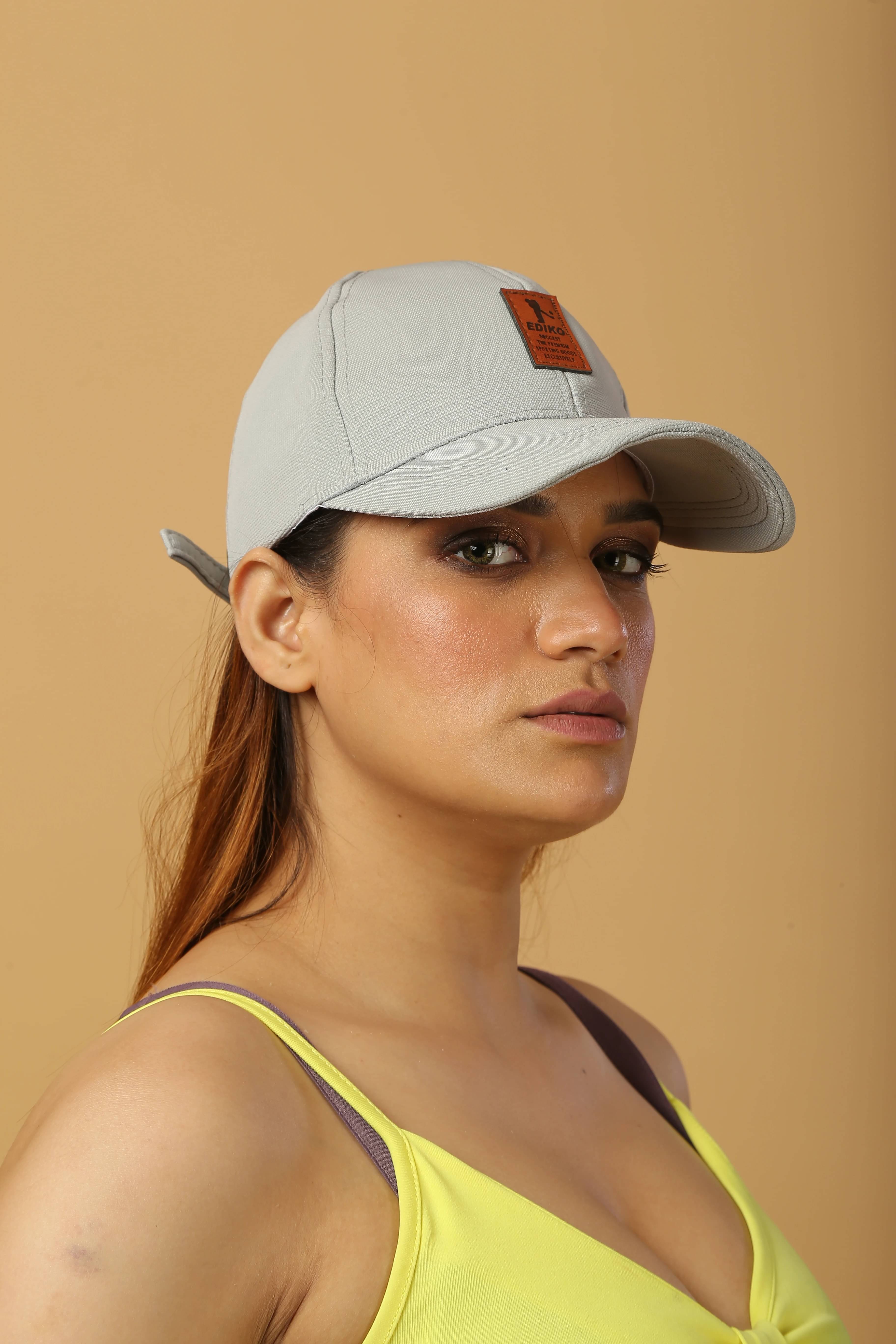     			Evanden Gray Cotton Women's Cap ( Pack of 2 )