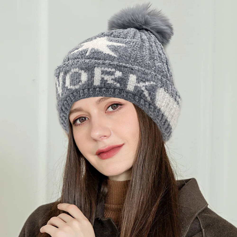     			Evanden Gray Woollen Women's Cap ( Pack of 1 )