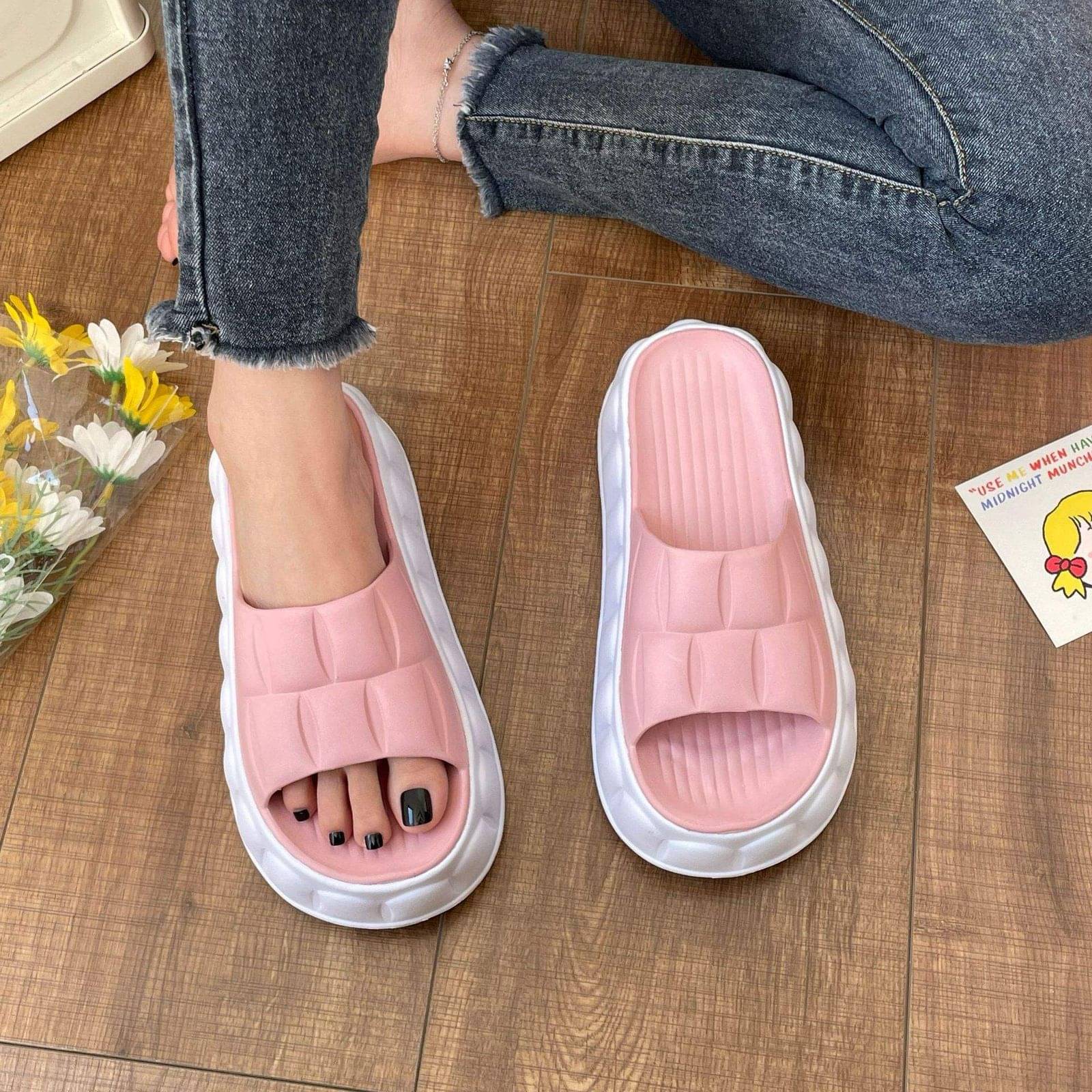     			FUSEOWL Pink Women's Thong Flip Flop