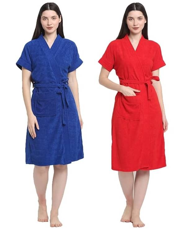     			FeelBlue Multi Free Size Bathrobe ( Pack of 2 )