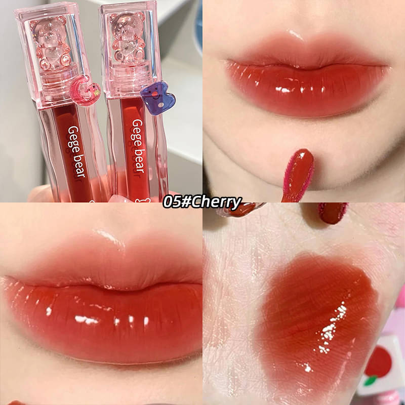     			GEGE BEAR Chilli Red Glossy Lip Gloss 3