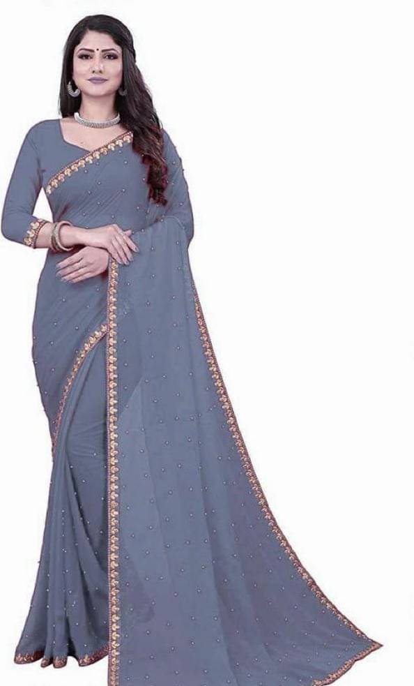 Gullak Lycra Woven Regular Saree With Unstitched Blouse Piece ( Grey ) Gullak Lycra Woven Regular Saree With Unstitched Blouse Piece ( Grey )