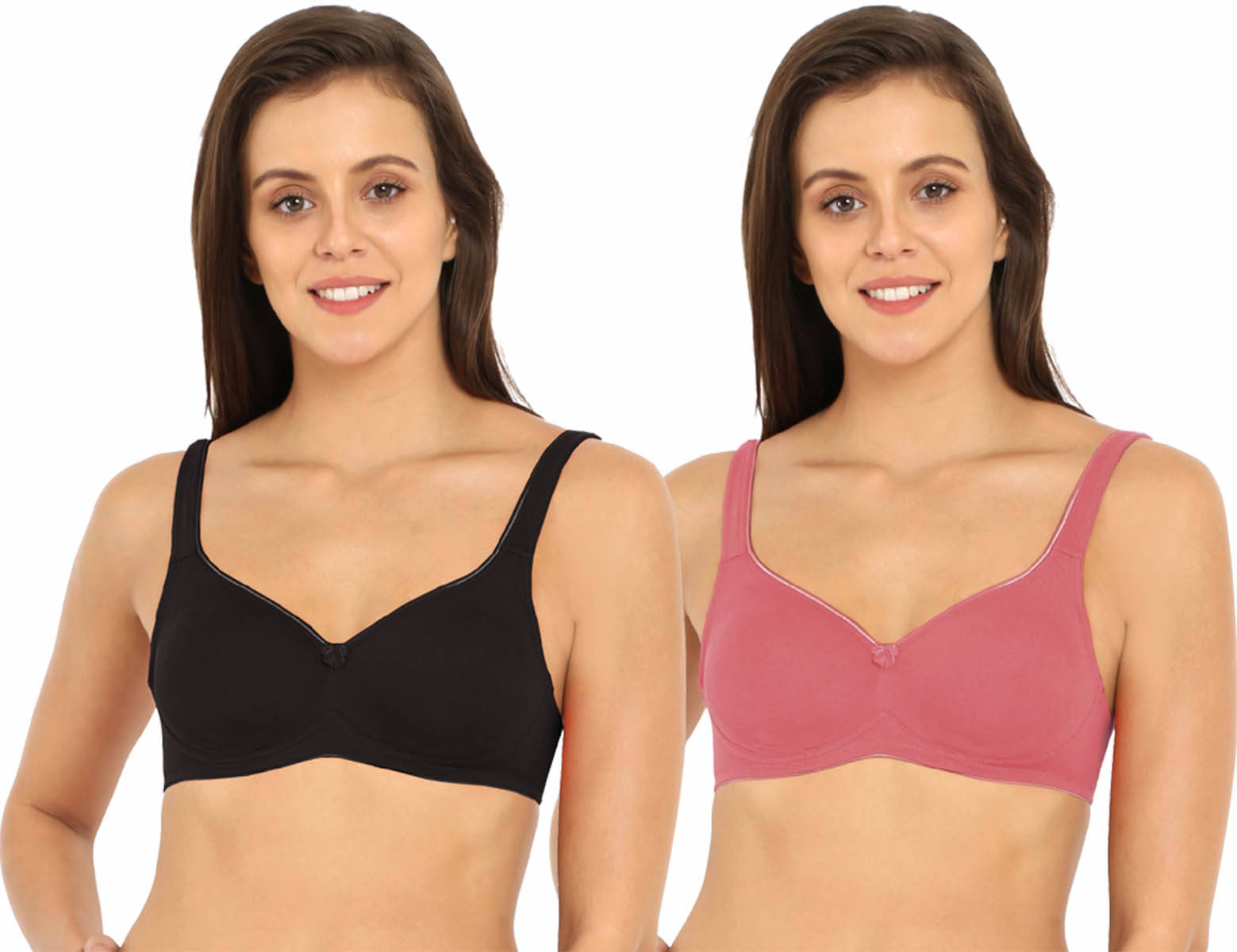     			Jockey Pack of 2 Cotton Non Padded Minimizer Bra For Women ( Multicolor 5 )