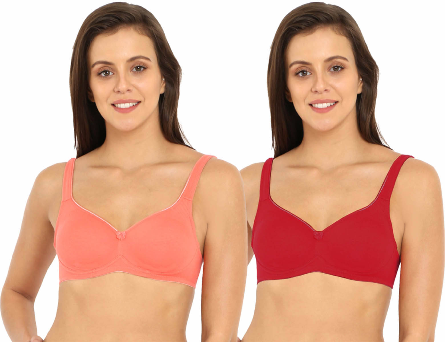 Jockey Pack of 2 Cotton Non Padded Minimizer Bra For Women ( Multicolor 2 )     			Jockey Pack of 2 Cotton Non Padded Minimizer Bra For Women ( Multicolor 2 )