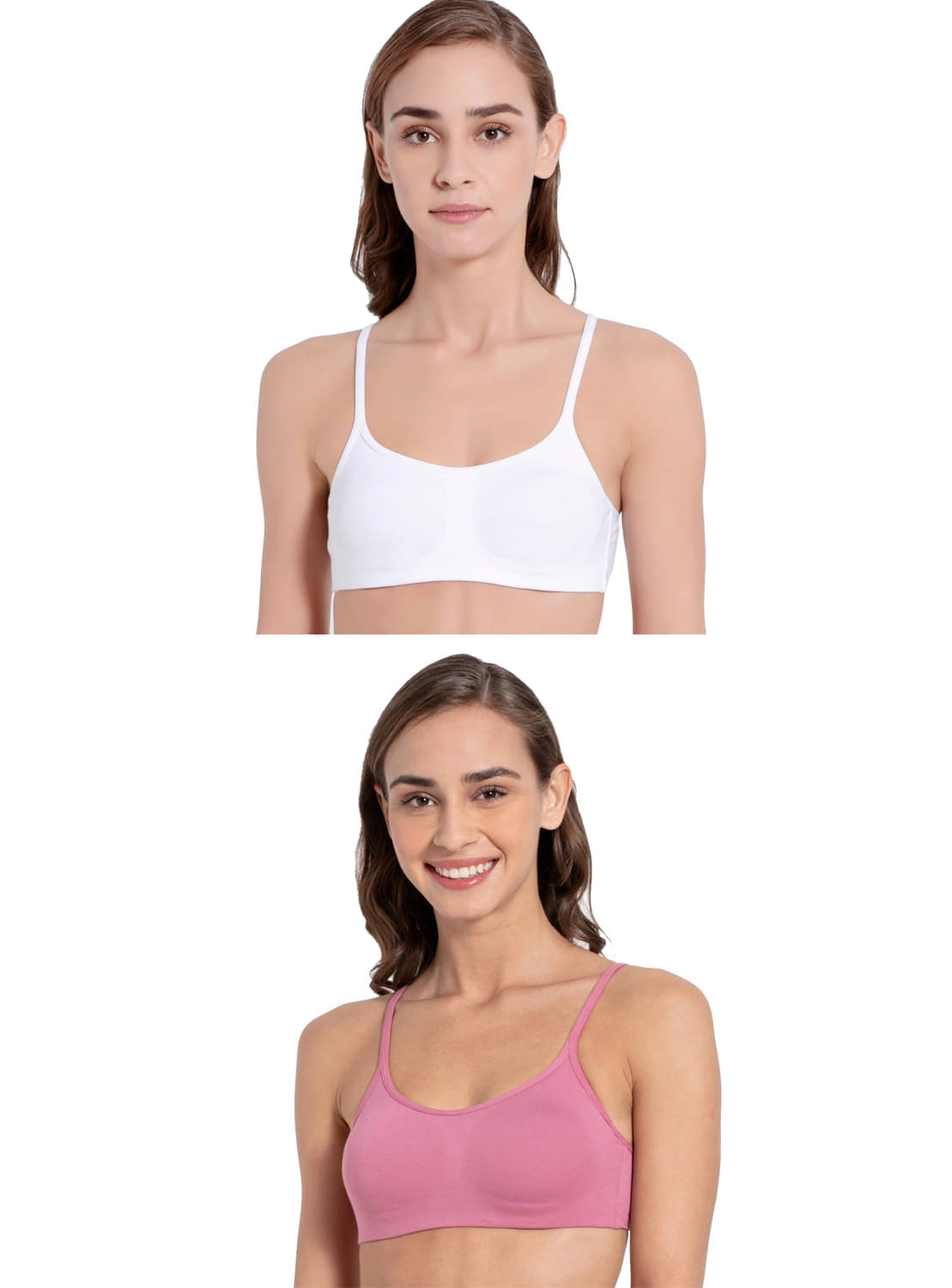     			Jockey Pack of 2 Cotton Non Padded For Women ( Multicolor 2 )
