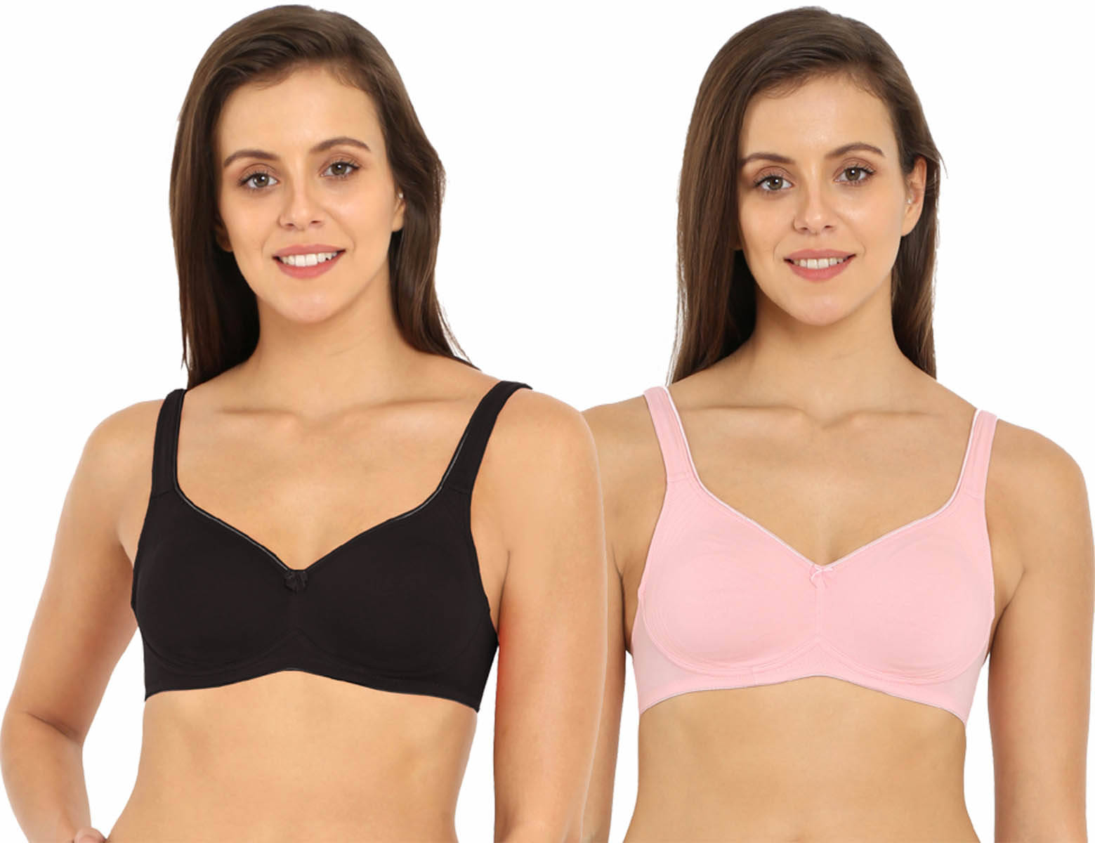 Jockey Pack of 2 Cotton Non Padded Minimizer Bra For Women ( Multicolor 2 )     			Jockey Pack of 2 Cotton Non Padded Minimizer Bra For Women ( Multicolor 2 )
