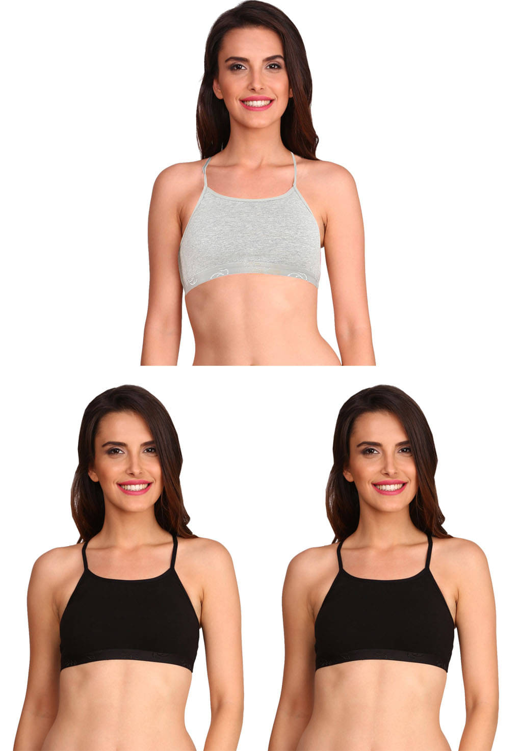 Jockey Pack of 3 Cotton Non Padded Cami bra For Women ( Multicolor 6 ) Jockey Pack of 3 Cotton Non Padded Cami bra For Women ( Multicolor 6 )