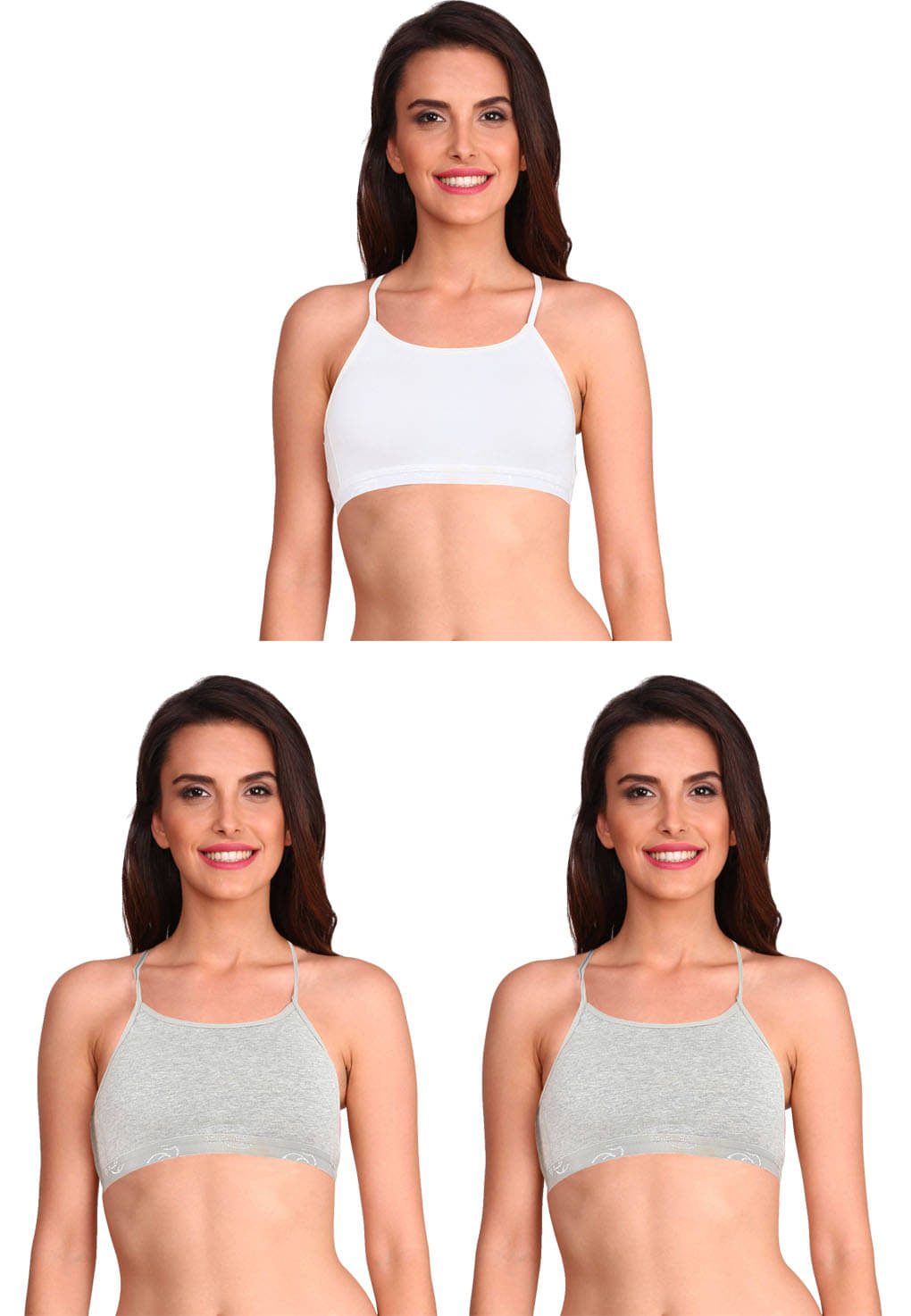 Jockey Pack of 3 Cotton Non Padded Cami bra For Women ( Multicolor 8 ) Jockey Pack of 3 Cotton Non Padded Cami bra For Women ( Multicolor 8 )