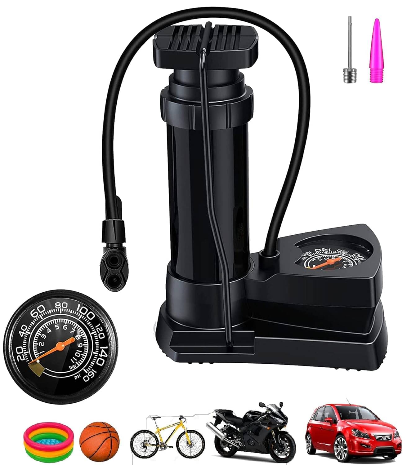     			Milujilu - Foot Pump Motorbikes & Bicycles ( Pack of 1 )