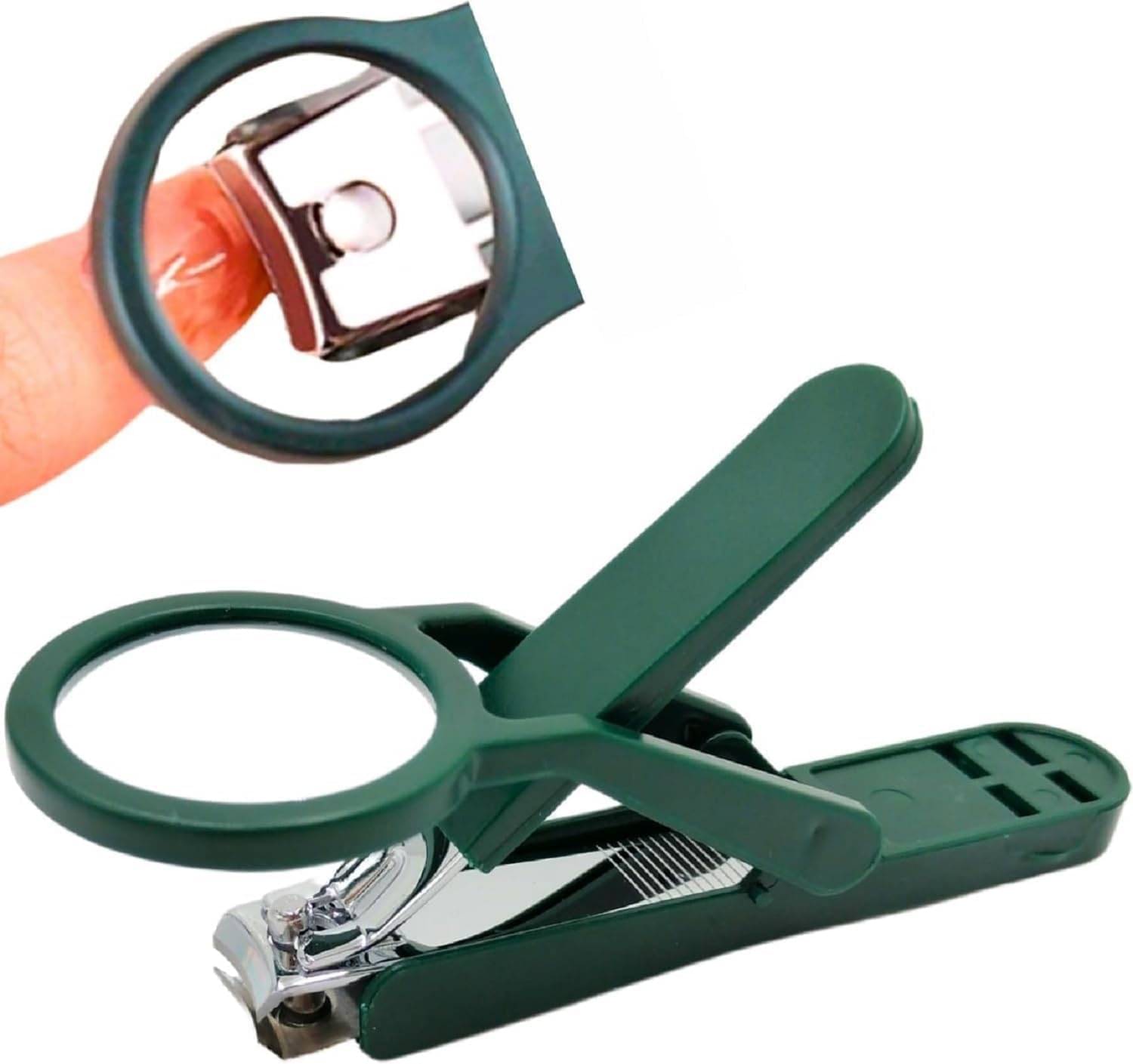     			Nail Cutter with 3X Zoom Lens | Precision Nail Clipper with Enhanced Visibility for Fingernails & Toenails