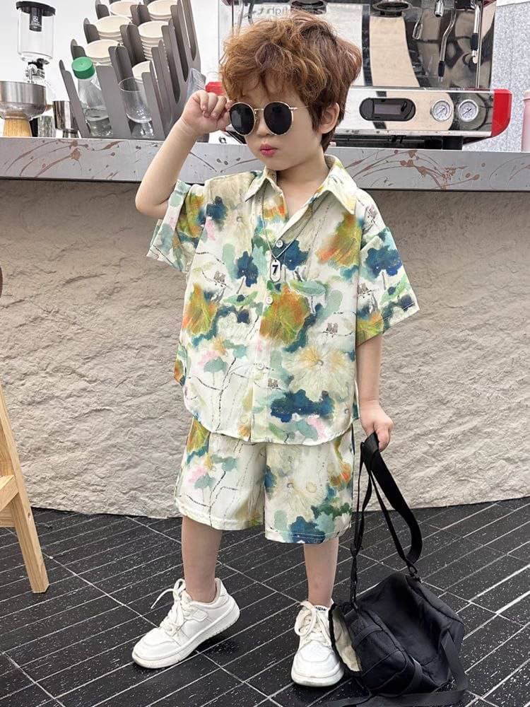 Ocvito Pack of 1 Baby Boys Cotton Blend Shirt & Shorts Set ( Multicolor ) Ocvito Pack of 1 Baby Boys Cotton Blend Shirt & Shorts Set ( Multicolor )