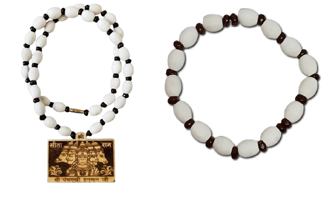     			PU-SPM Pooja Mala Tulsi Mala With BRACELET ( Pack of 2 )