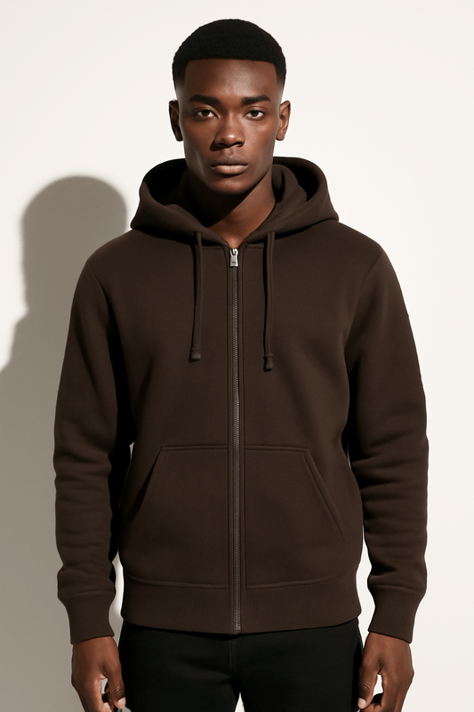     			ParcelYard Cotton Blend Hooded Men's Sweatshirt - Brown ( Pack of 1 )