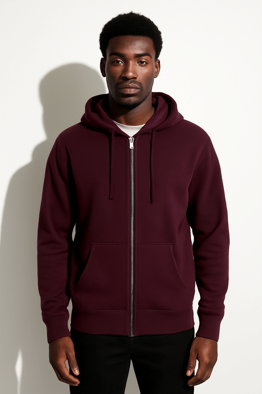 ParcelYard Cotton Blend Hooded Men's Sweatshirt - Wine ( Pack of 1 ) ParcelYard Cotton Blend Hooded Men's Sweatshirt - Wine ( Pack of 1 )