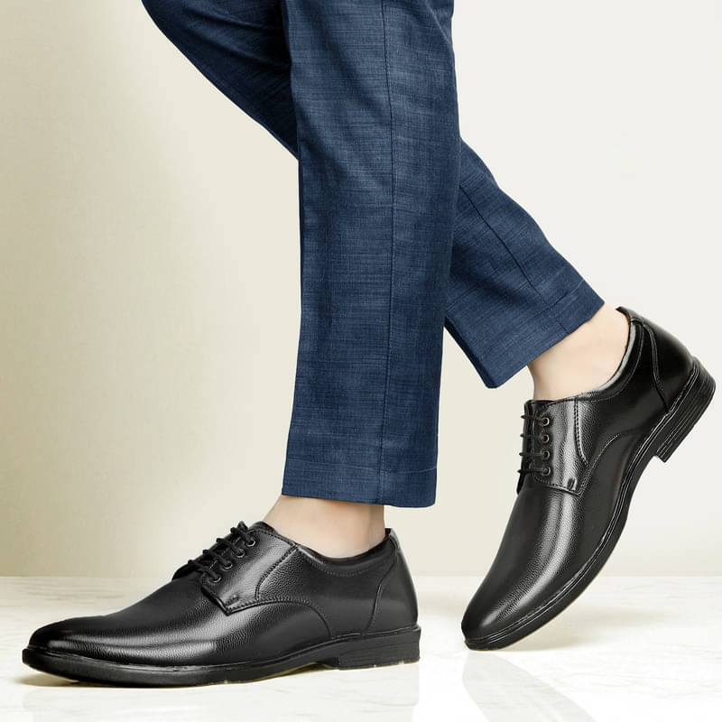 Pilado Black Men's Derby Formal Shoes     			Pilado Black Men's Derby Formal Shoes