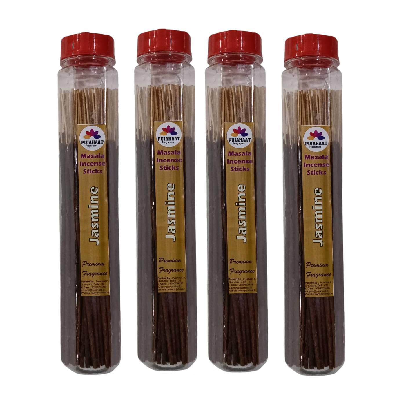     			Pujahaat Incense Stick Jasmine 400 gm ( Pack of 4 )